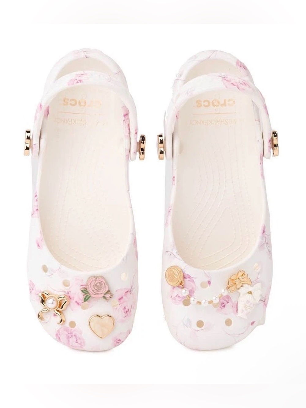 LoveShackFancy X Crocs Pink Classic Ballet Flats